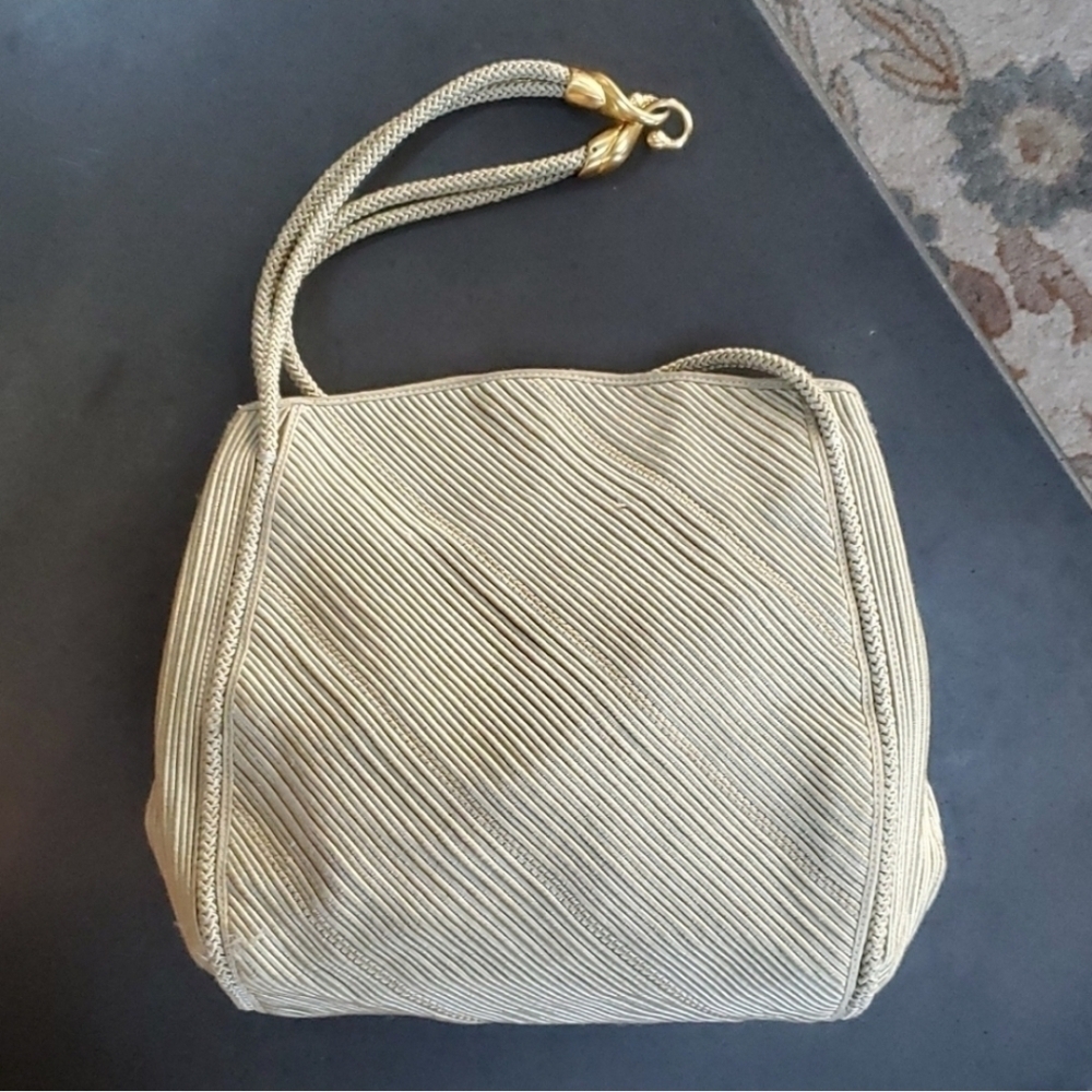 De Vecchi by Hamilton Hodge fabric shoulder bag